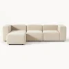 Sofa Modular Boucle Lena (4 Plazas), Con Reposapies