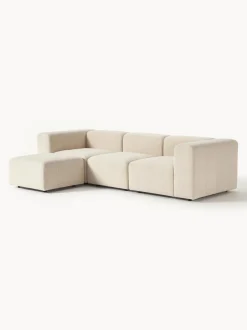 Sofa Modular Boucle Lena (4 Plazas), Con Reposapies
