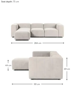 Sofa Modular Con Reposapies Lena (4 Plazas)