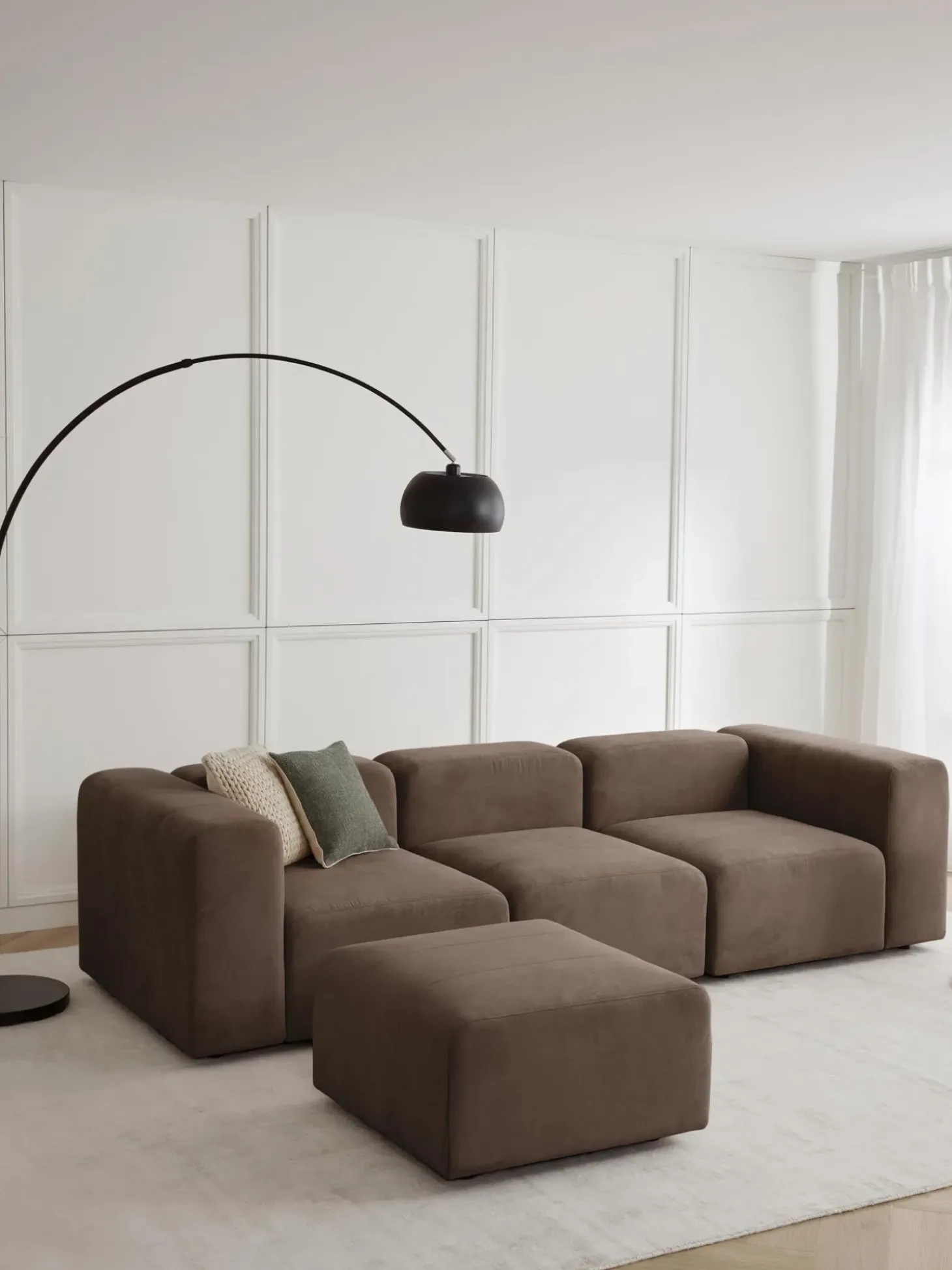 Sofa Modular Con Reposapies Lena (4 Plazas)
