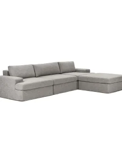 Sofa Modular Con Reposapies Russell (4 Plazas), Desenfundable