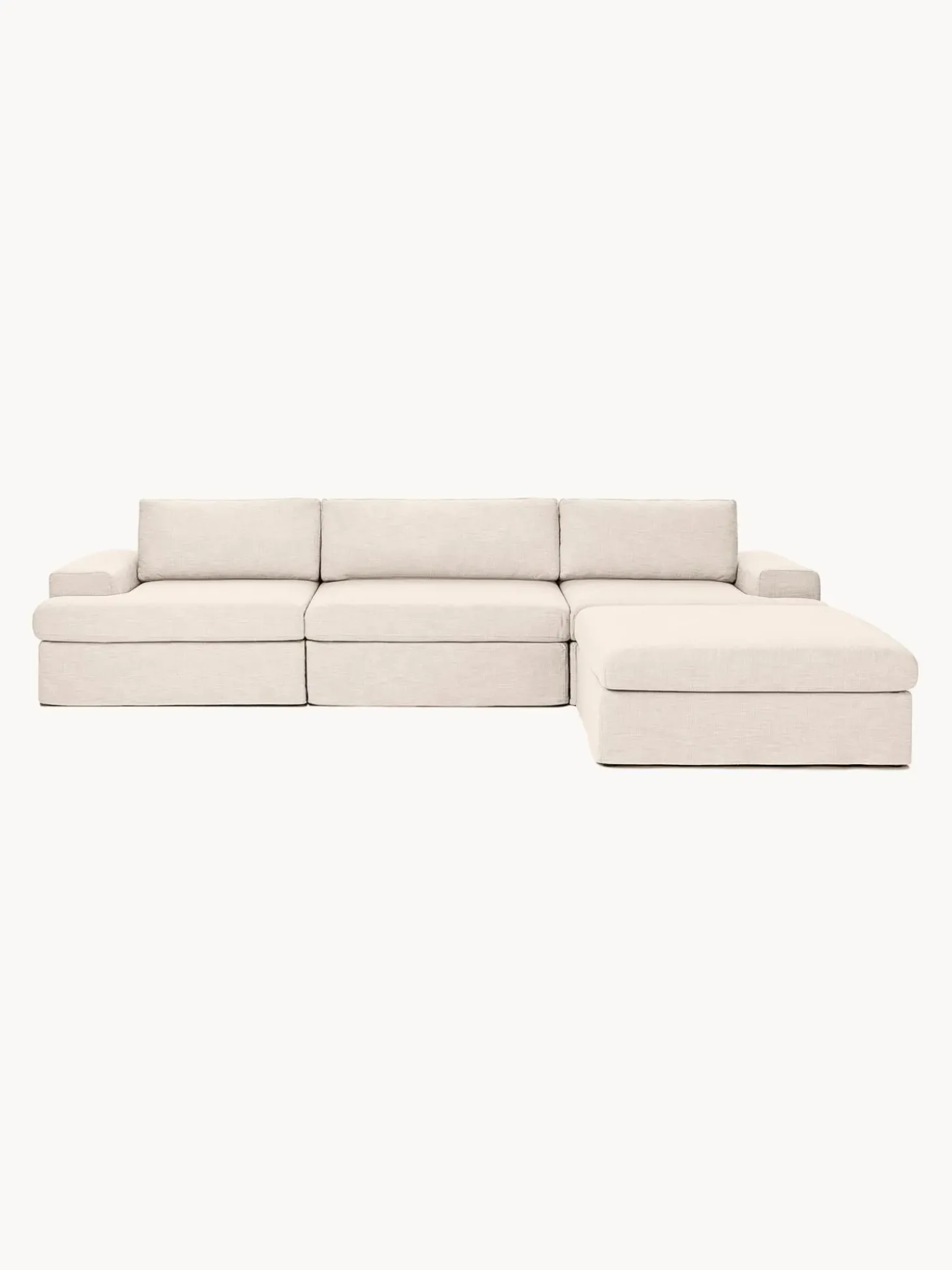 Sofa Modular Con Reposapies Russell (4 Plazas), Desenfundable