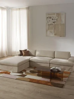 Sofa Modular Con Reposapies Russell (4 Plazas), Desenfundable