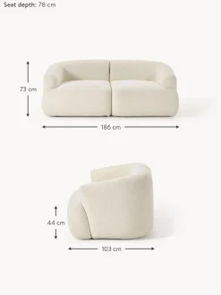 Sofa Modular De Borreguillo Sofia (2 Plazas)