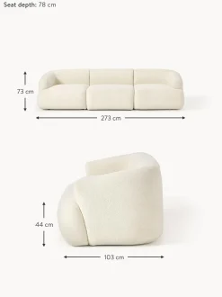 Sofa Modular De Borreguillo Sofia (3 Plazas)