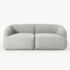 Sofa Modular En Tejido Boucle Sofia (2 Plazas)