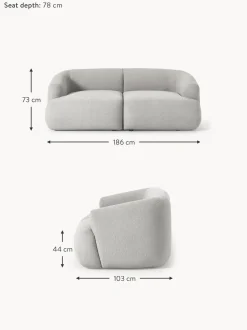 Sofa Modular En Tejido Boucle Sofia (2 Plazas)