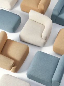 Sofa Modular En Tejido Boucle Sofia (2 Plazas)