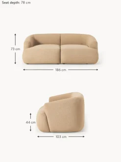 Sofa Modular En Tejido Boucle Sofia (2 Plazas)