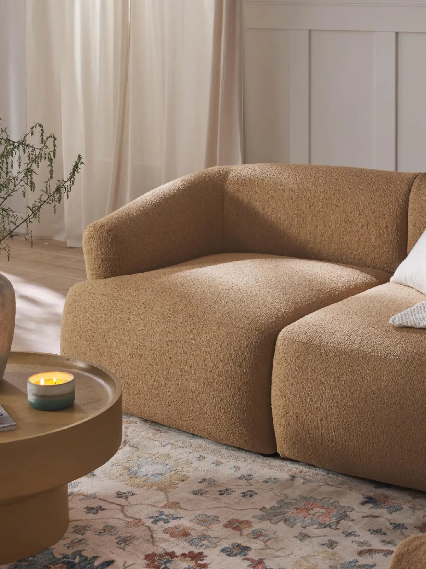 Sofa Modular En Tejido Boucle Sofia (2 Plazas)