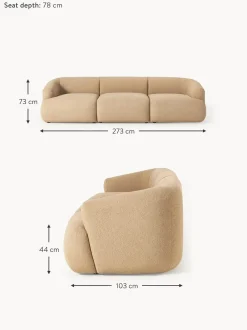 Sofa Modular En Tejido Boucle Sofia (3 Plazas)