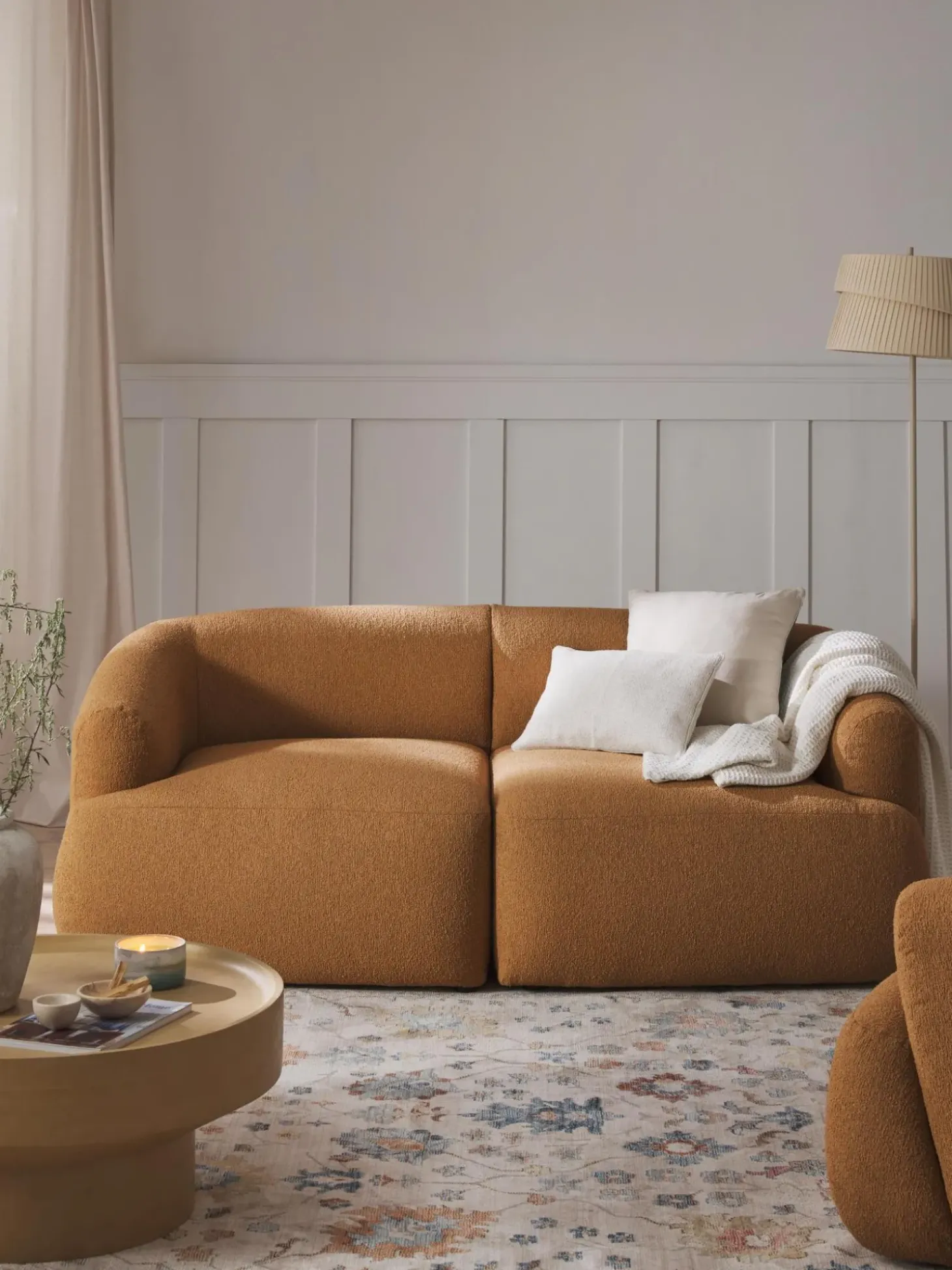 Sofa Modular En Tejido Boucle Sofia (2 Plazas)