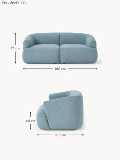 Sofa Modular En Tejido Boucle Sofia (2 Plazas)