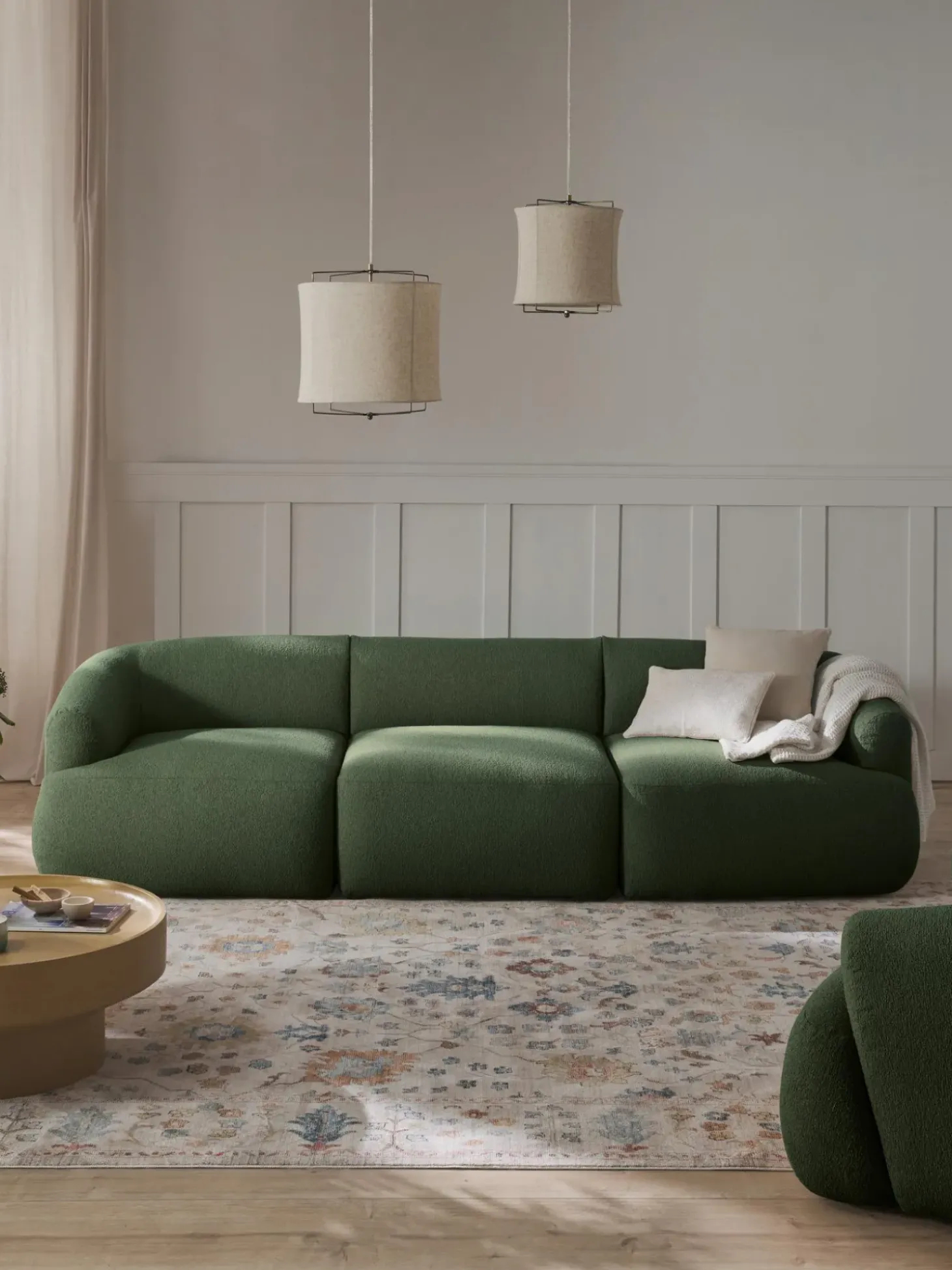 Sofa Modular En Tejido Boucle Sofia (3 Plazas)