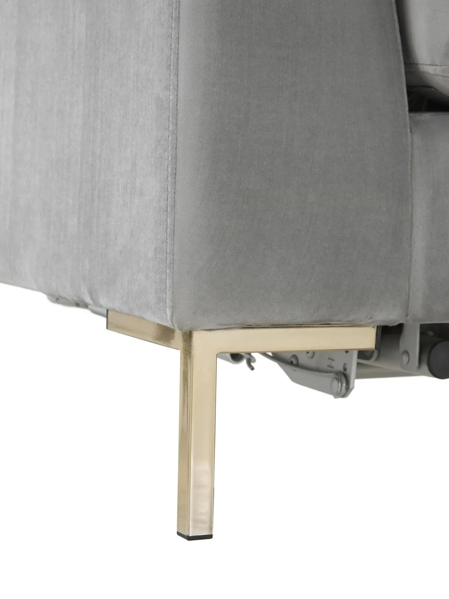 Sofa Rinconera Cama De Terciopelo Luna (3 Plazas), Con Colchon