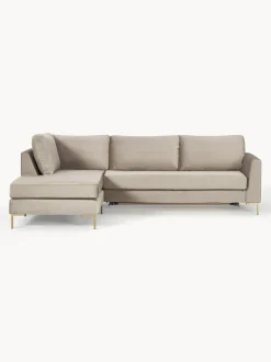 Sofa Rinconera Cama De Terciopelo Luna (3 Plazas), Con Colchon