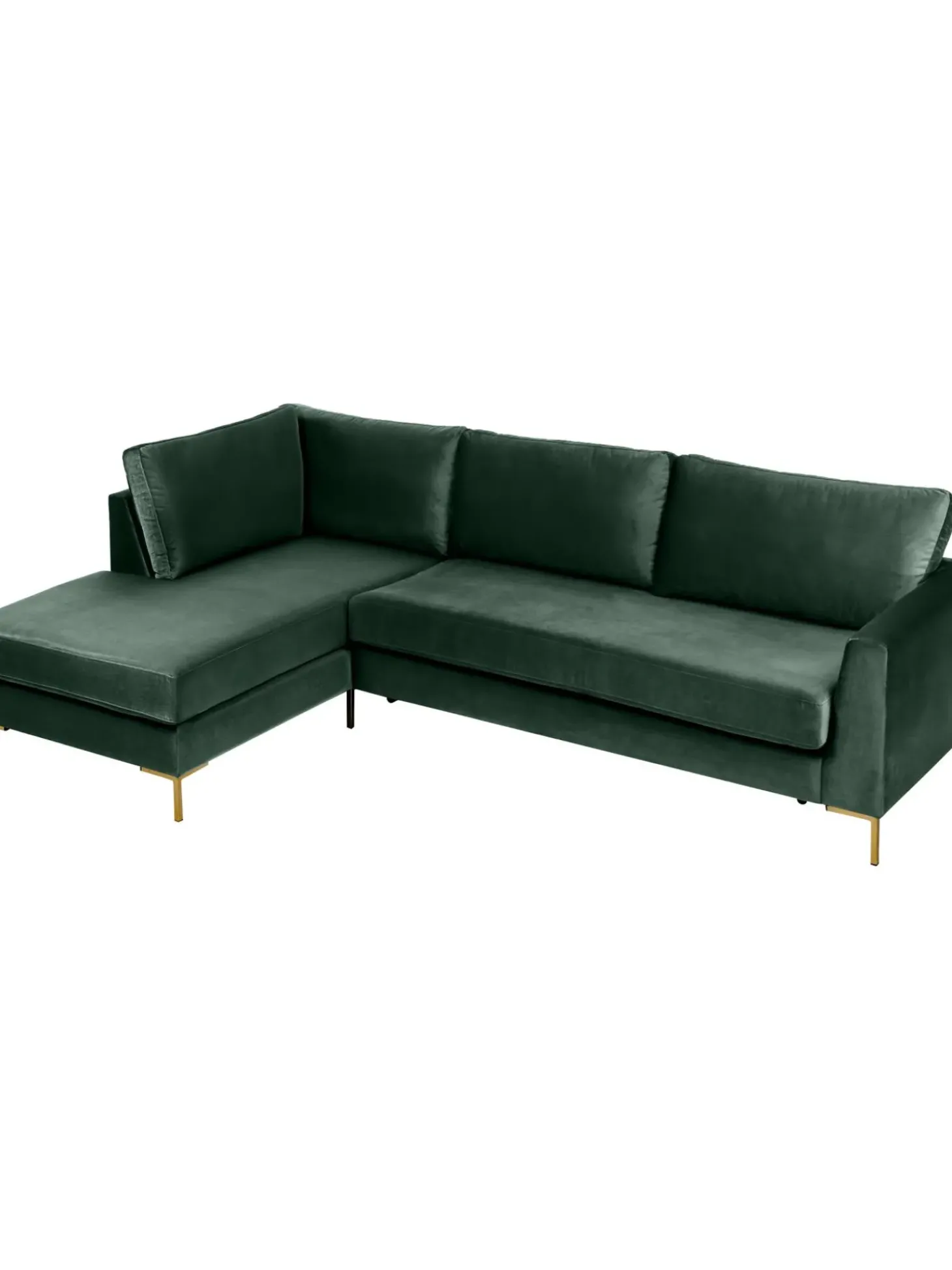 Sofa Rinconera Cama De Terciopelo Luna (3 Plazas), Con Colchon