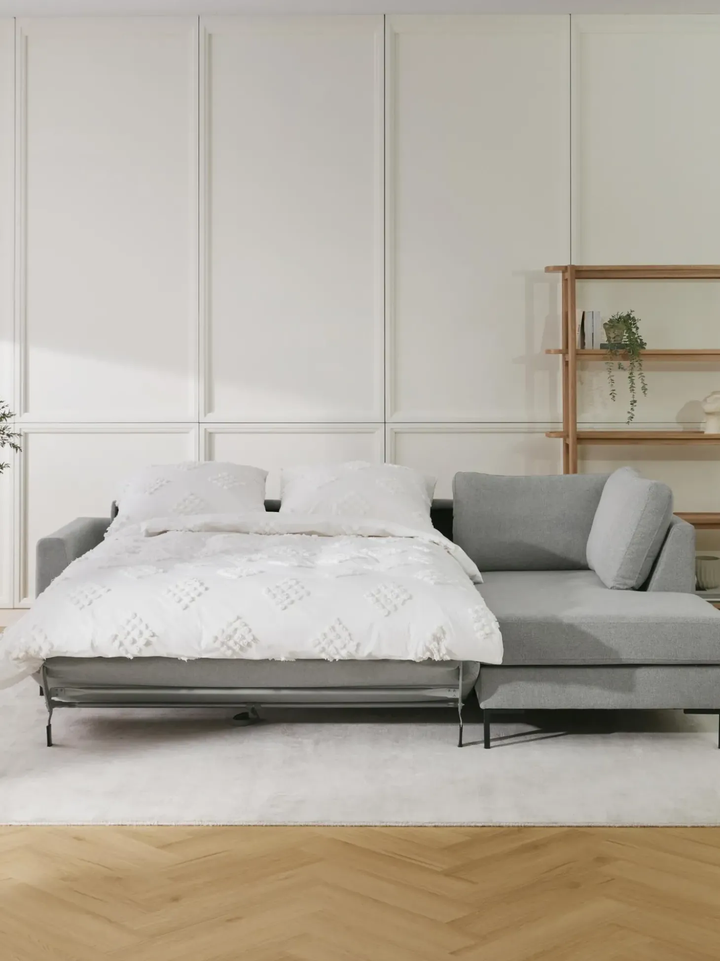 Sofa Rinconera Cama Luna (3 Plazas), Con Colchon