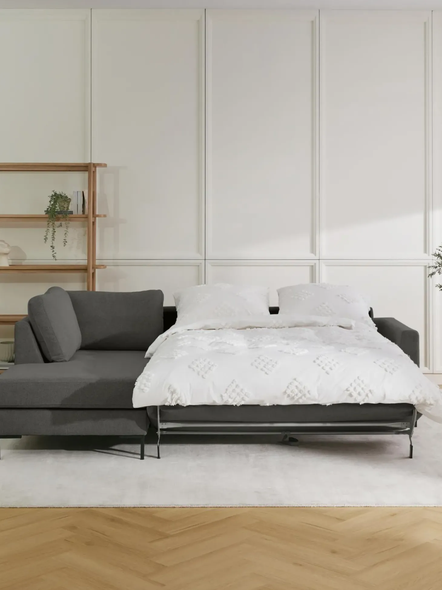 Sofa Rinconera Cama Luna (3 Plazas), Con Colchon