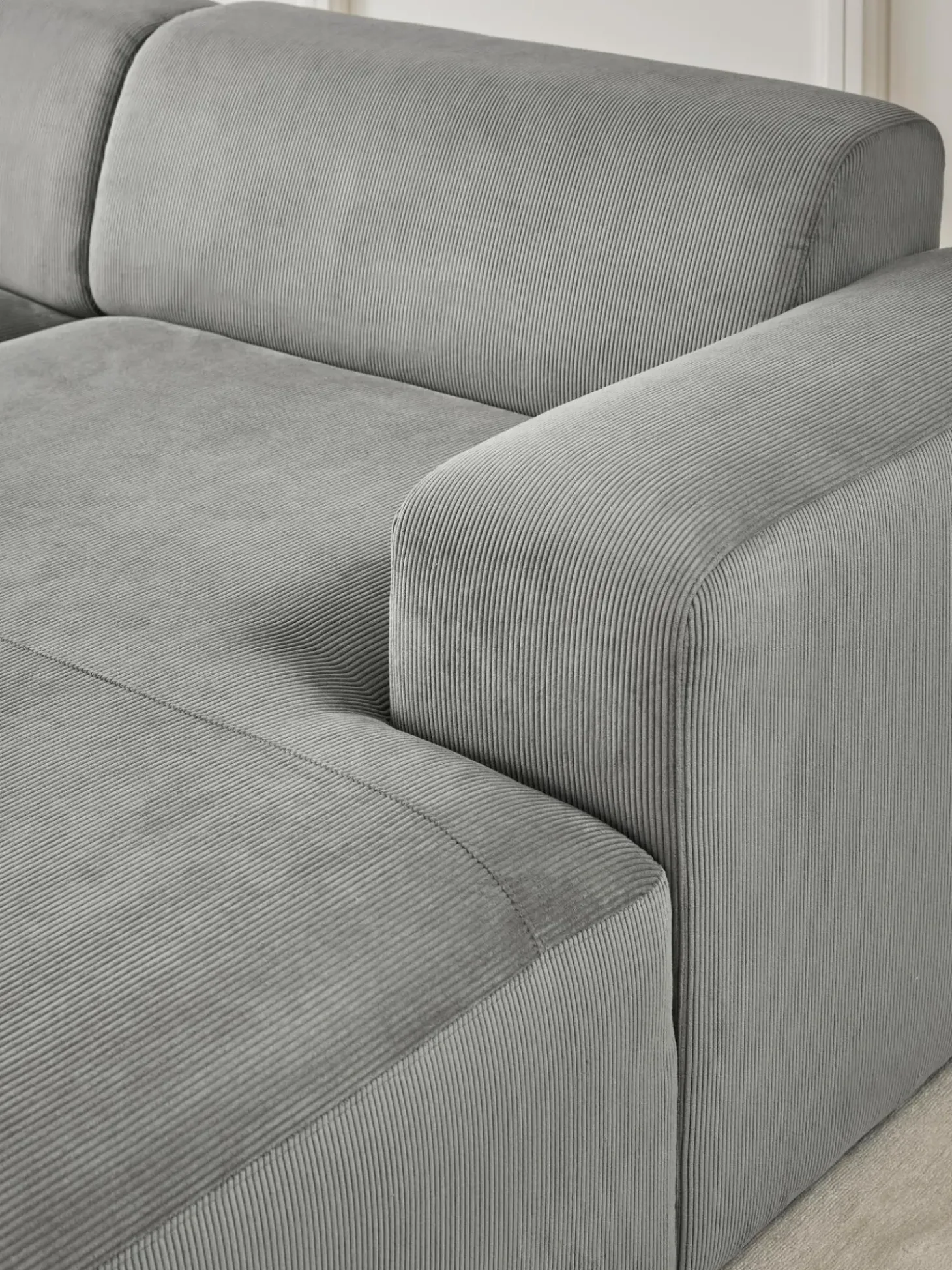 Sofa Rinconera De Pana Melva (4 Plazas)