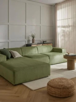 Sofa Rinconera De Pana Melva (4 Plazas)