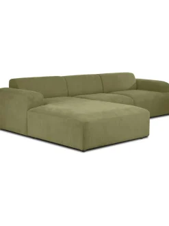 Sofa Rinconera De Pana Melva (4 Plazas)
