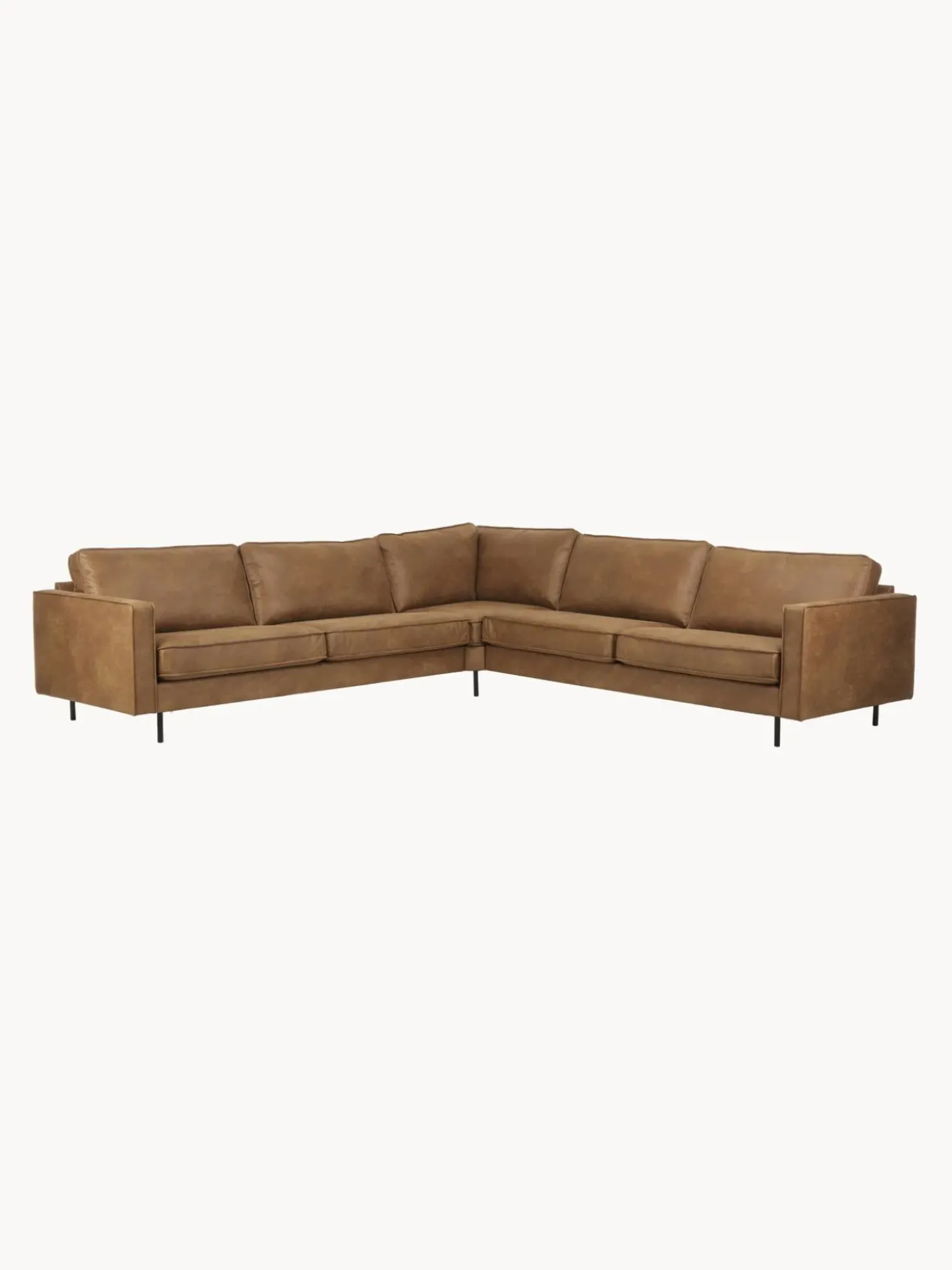 Sofa Rinconera Extra Grande De Cuero Reciclado Hunter