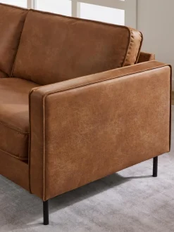 Sofa Rinconera Extra Grande De Cuero Reciclado Hunter