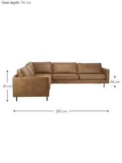 Sofa Rinconera Extra Grande De Cuero Reciclado Hunter