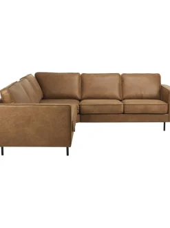 Sofa Rinconera Grande De Cuero Reciclado Hunter