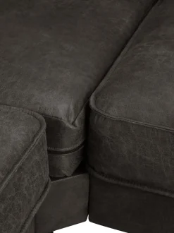 Sofa Rinconera Grande De Cuero Reciclado Hunter