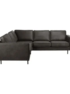 Sofa Rinconera Grande De Cuero Reciclado Hunter