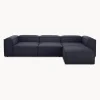 Sofa Rinconera Modular Con Reposapies Lennon (4 Plazas)