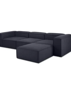 Sofa Rinconera Modular Con Reposapies Lennon (4 Plazas)