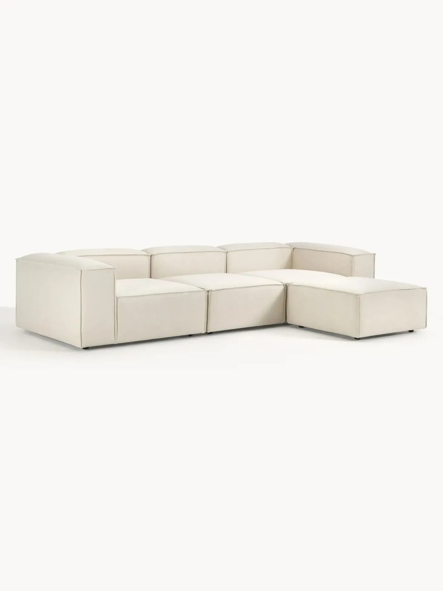 Sofa Rinconera Modular Con Reposapies Lennon (4 Plazas)