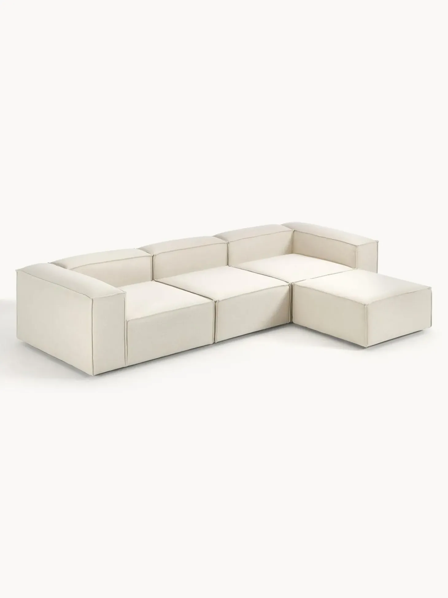 Sofa Rinconera Modular Con Reposapies Lennon (4 Plazas)