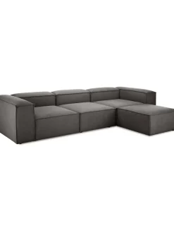 Sofa Rinconera Modular Con Reposapies Lennon (4 Plazas)