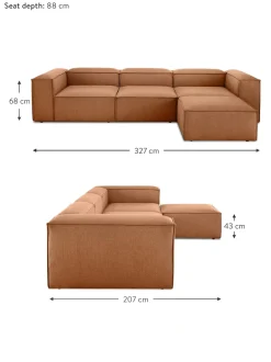 Sofa Rinconera Modular Con Reposapies Lennon (4 Plazas)