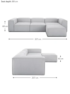 Sofa Rinconera Modular Con Reposapies Lennon (4 Plazas)