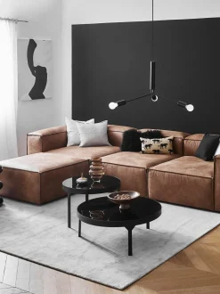 Sofa Rinconera Modular De Cuero Lennon (4 Plazas)