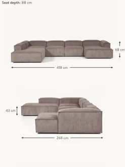 Sofa Rinconera Modular De Pana Lennon