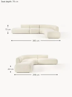 Sofa Rinconera Modular De Borreguillo Sofia (4 Plazas)
