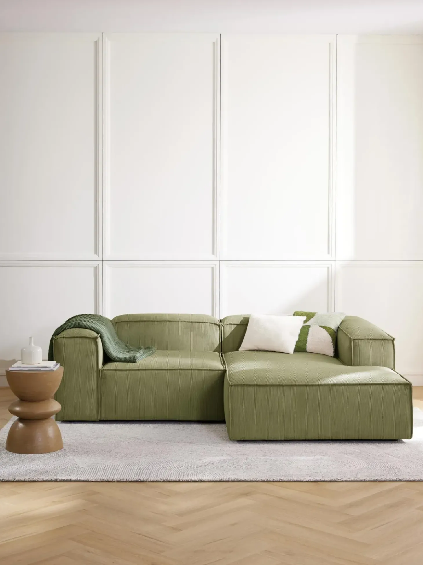 Sofa Rinconera Modular De Pana Lennon