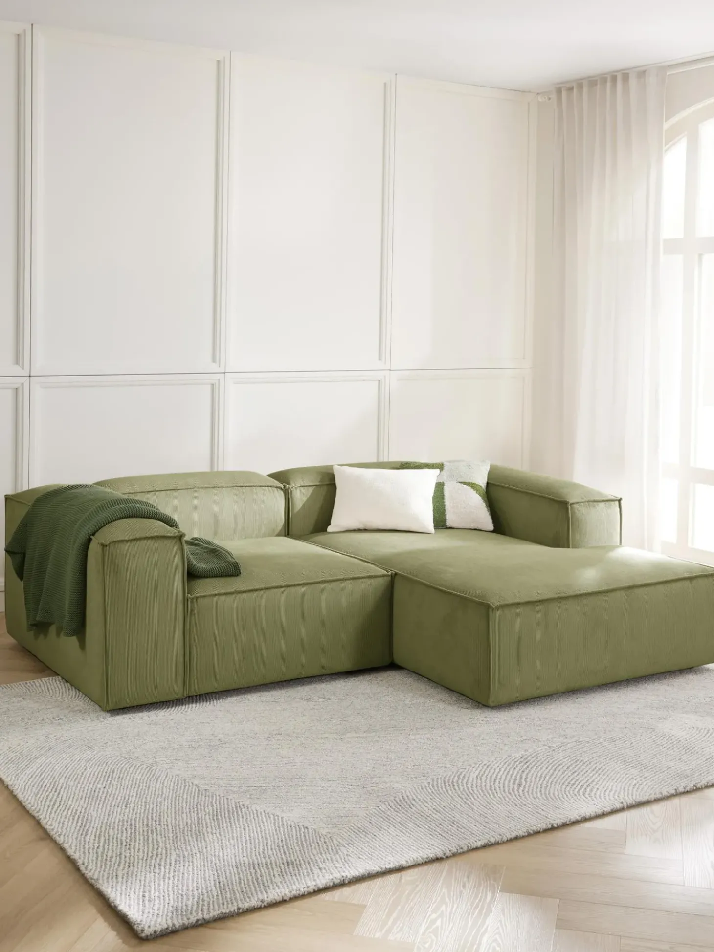 Sofa Rinconera Modular De Pana Lennon