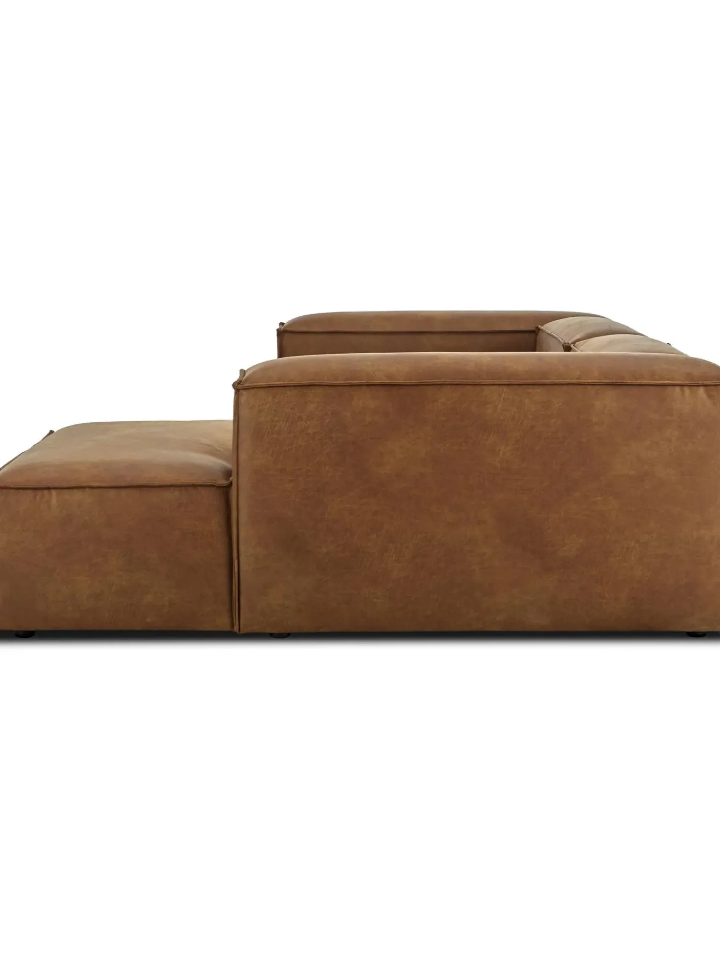 Sofa Rinconera Modular De Cuero Lennon