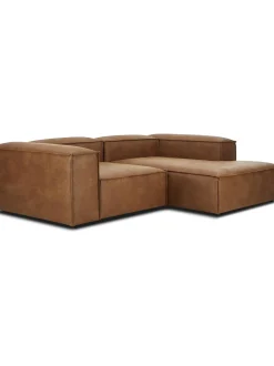 Sofa Rinconera Modular De Cuero Lennon
