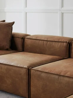 Sofa Rinconera Modular De Cuero Reciclado Lennon