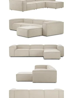 Sofa Rinconera Modular De Pana Lennon (4 Plazas)