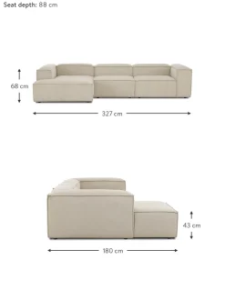 Sofa Rinconera Modular De Pana Lennon