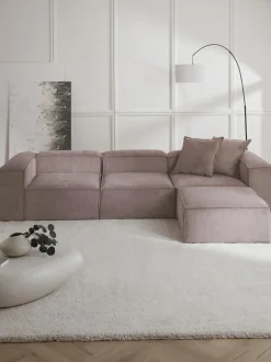 Sofa Rinconera Modular De Pana Lennon (4 Plazas)